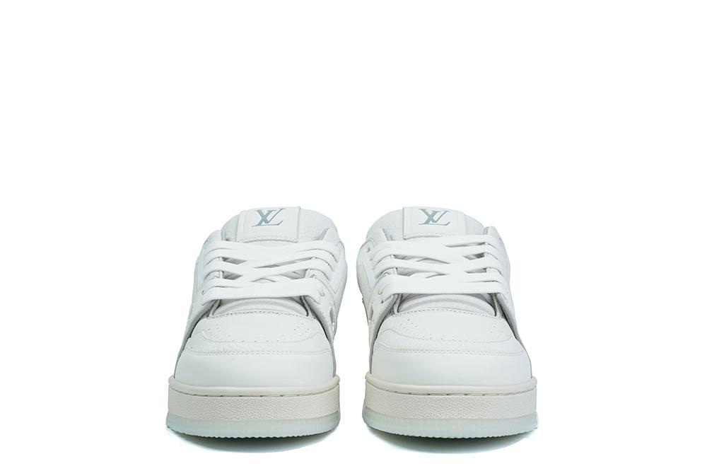 PK god Louis Vuitton LV Trainer #54 Signature ALL White retail materials ready to ship